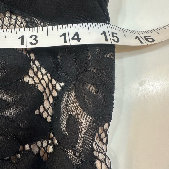 WINDOR MINI Little Black Mini Lace Halter Dress Fully Lined Size Small - Picture 11 of 14